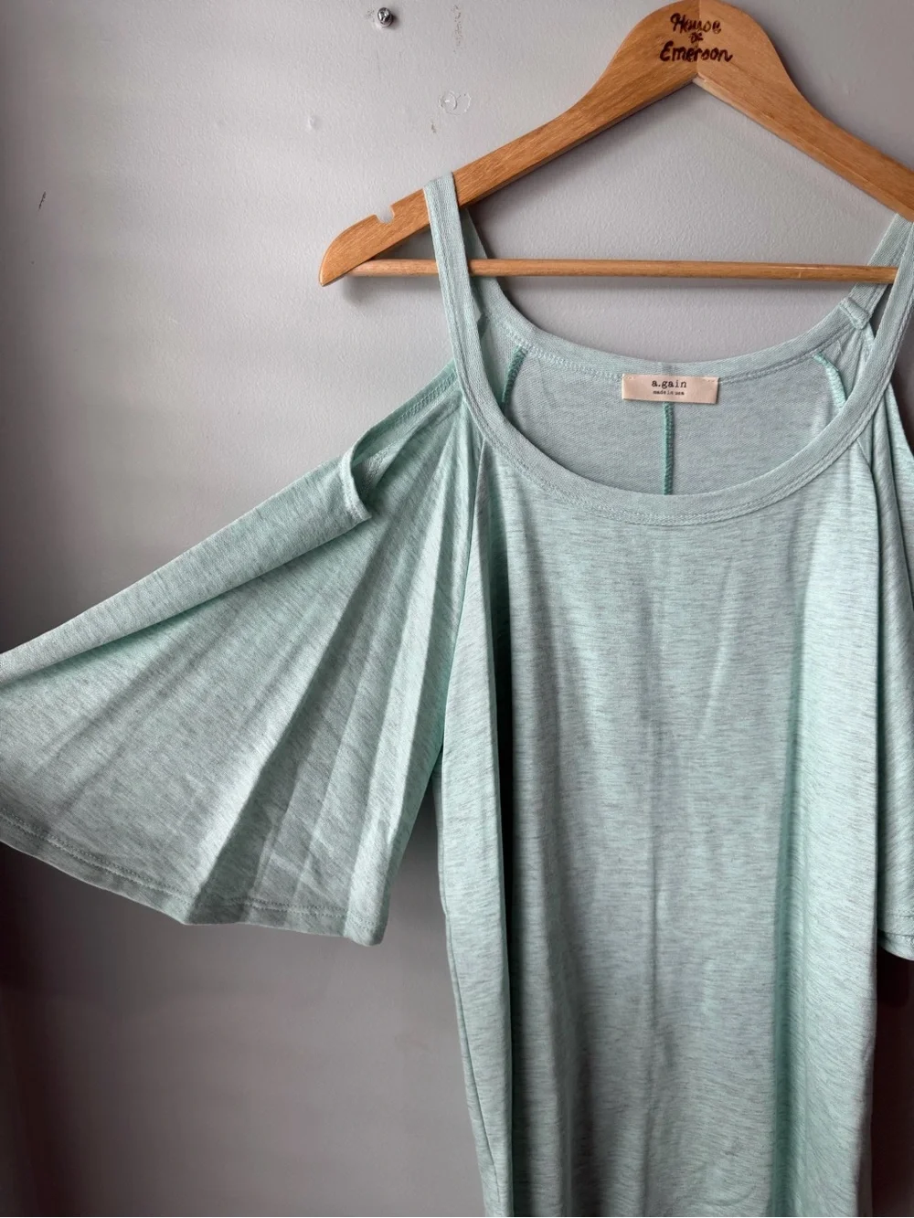 A.gain Cold-Shoulder Plus Size Top Size L - Picture 3 of 6